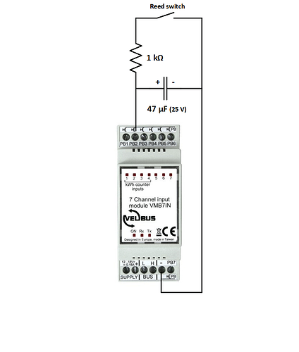 RC for reed switch