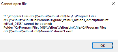Cannot open file